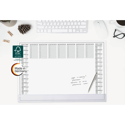 Artikelbild 10 für SIGEL Schreibtischunterlage Protect 2026/2027 weiß Papier 59,5 x 41,0 cm, 40 Blatt, Artikelnummer 585731