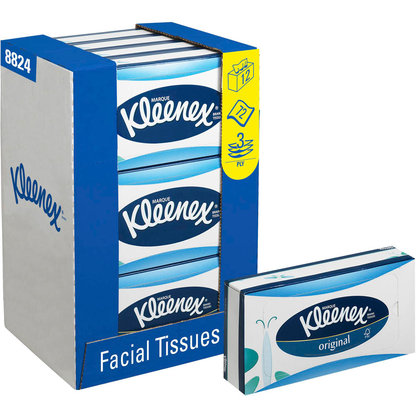 Artikelbild für Kleenex® Kosmetiktücherbox 3-lagig weiß, 12x 72 Tücher, Artikelnummer 428047