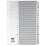 Artikelbild 1 für dots Ordnerregister Mylar DIN A4 Vollformat A-Z weiß 20-teilig, 1 Satz, Artikelnummer 486928