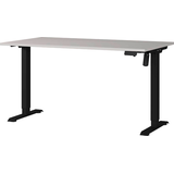 Artikelbild 1 für GERMANIA Adrano höhenverstellbarer Schreibtisch kaschmir rechteckig, T-Fuß-Gestell schwarz 140,0 x 80,0 cm, Artikelnummer 613608