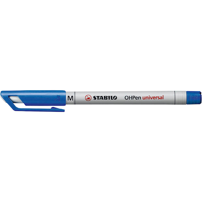 Artikelbild für STABILO OHPen universal Folienstifte blau 1,0 mm non-permanent, 10 St., Artikelnummer 328486