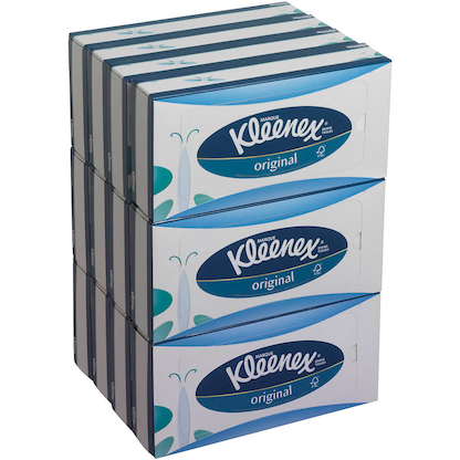 Artikelbild 3 für Kleenex® Kosmetiktücherbox 3-lagig weiß, 12x 72 Tücher, Artikelnummer 428047