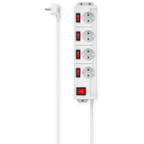 Artikelbild 1 für hama 4-fach Steckdosenleiste mit Schalter 1,4 m weiß, Artikelnummer 840134