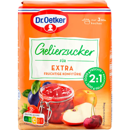 Artikelbild 2 für Dr. Oetker EXTRA 2:1 Gelierzucker, 500,0 g, Artikelnummer 530974