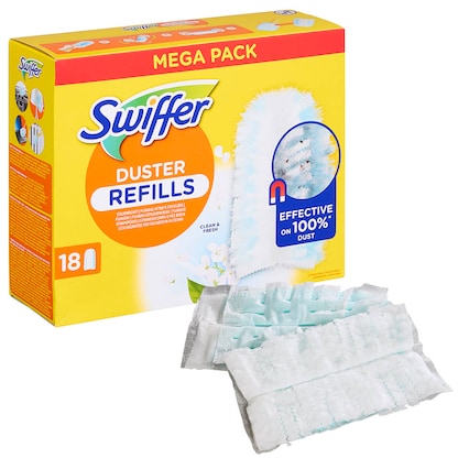 Artikelbild für Swiffer DUSTER REFILLS MEGA PACK Staubfangtücher Mikrofaser, 18 St., Artikelnummer 527141