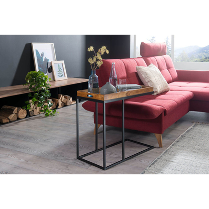 Artikelbild 4 für WOHNLING Beistelltisch rechteckig Massivholz braun 75,0 x 38,0 x 65,0 cm, Artikelnummer 540874