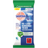 Artikelbild 1 für SAGROTAN® Desinfektionstücher WC & Bad 1-lagig weiß, 60 Tücher, Artikelnummer 815213