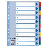 Artikelbild 1 für Esselte Ordnerregister DIN A4 Vollformat 1-10 farbig 10-teilig, 1 Satz, Artikelnummer 352823