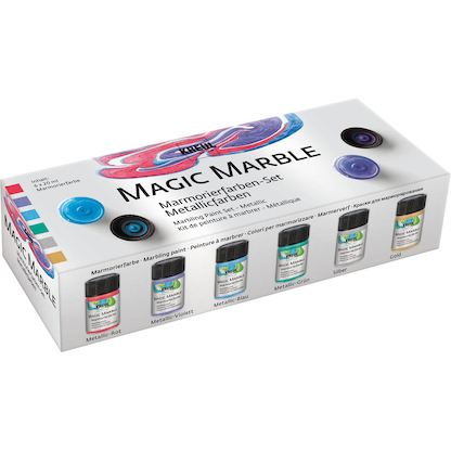 Artikelbild für KREUL Magic Marble Marmorierfarben farbsortiert 6 x 20,0 ml, 6 St., Artikelnummer 115697
