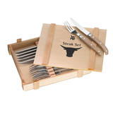 Artikelbild 1 für WMF Steakbesteck Ranch braun matt, 12 St., Artikelnummer 981696
