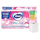 Artikelbild 1 für Zewa Toilettenpapier Ultra Soft 4-lagig, 8 Rollen, Artikelnummer 614622