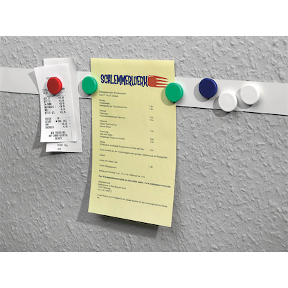 Artikelbild 3 für Magnete weiß, Kunststoff Ø 2,4 x 0,63 cm, 10 St., Artikelnummer 541193