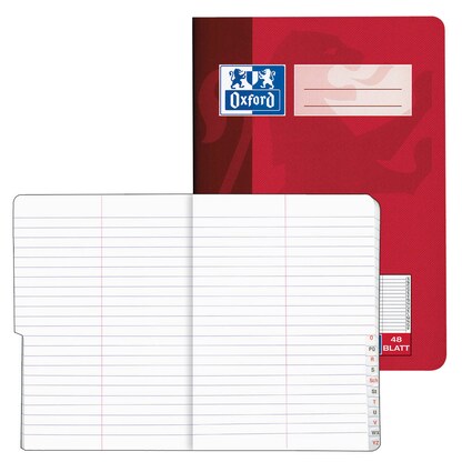 Artikelbild für OXFORD Vokabelheft Lineatur 53 liniert DIN A5 ohne Rand, 48 Blatt, 1 St., Artikelnummer 625830