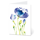 Artikelbild 1 für LUMA Grußkarte Blaue Blume LU1734 DIN B6, 1 St., Artikelnummer 403432