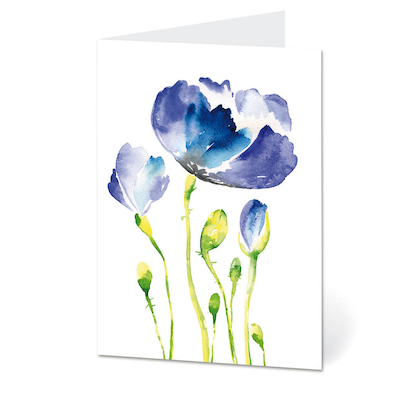 Artikelbild für LUMA Grußkarte Blaue Blume LU1734 DIN B6, 1 St., Artikelnummer 403432