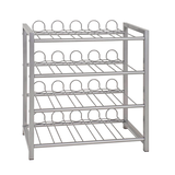 Artikelbild 1 für HAKU Möbel Weinregal silber 54,0 x 31,0 x 60,0 cm, 1 St., Artikelnummer 558128