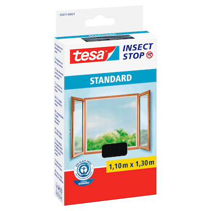 Artikelbild für tesa Fliegengitter Insect Stop Standard anthrazit 1,1 x 1,3 m, Artikelnummer 807982