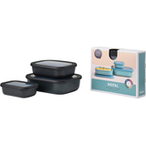 Artikelbild 1 für MEPAL Frischhaltedosen-Set Cirqula schwarz 0,5/1,0/2,0 l, 1 Set, Artikelnummer 434666