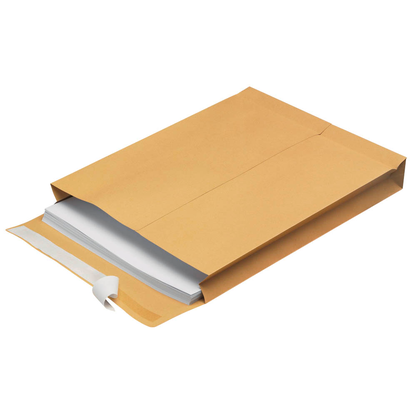 Artikelbild 2 für MAILmedia Faltentaschen DIN C4 ohne Fenster braun mit 4,0 cm Falte, 100 St., Artikelnummer 251611