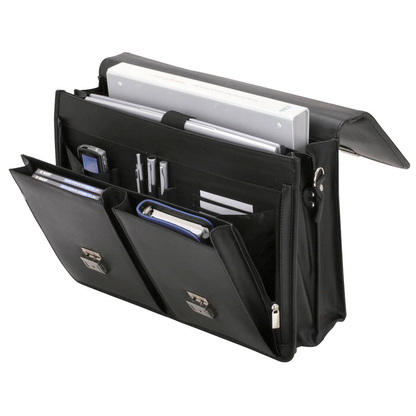 Artikelbild 4 für Alassio Aktentasche VENETO Lederimitat schwarz 47118, Artikelnummer 897207