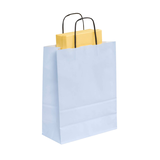Artikelbild 1 für VP Papier-Tragetaschen Toptwist hellblau 24,0 x 31,0 cm, 50 St., Artikelnummer 229724
