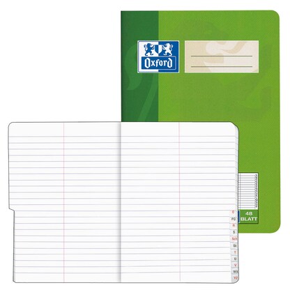 Artikelbild 6 für OXFORD Vokabelheft Lineatur 53 liniert DIN A5 ohne Rand, 48 Blatt, 1 St., Artikelnummer 625830