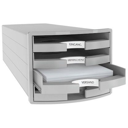 Artikelbild für HAN Schubladenbox Impuls lichtgrau 1013-11D, DIN A4 mit 4 Schubladen, 1 St., Artikelnummer 445268
