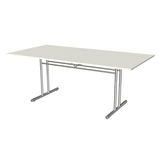 Artikelbild 1 für Kerkmann Konferenztisch Lago weiß rechteckig, T-Fuß-Gestell chrom, 200,0 x 100,0 x 72,0 cm, Artikelnummer 308229