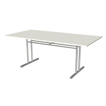 Artikelbild für Kerkmann Konferenztisch Lago weiß rechteckig, T-Fuß-Gestell chrom, 200,0 x 100,0 x 72,0 cm, Artikelnummer 308229