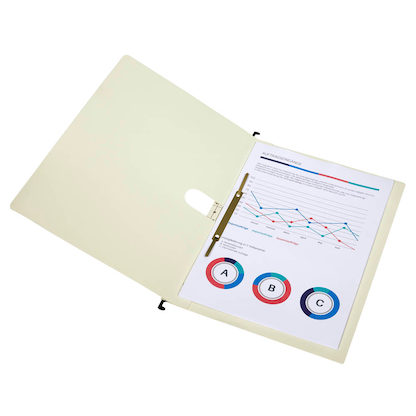 Artikelbild 4 für Hängehefter Karton chamois DIN A4 1x kaufmännische Heftung, 50 St., Artikelnummer 182378