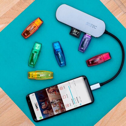 Artikelbild 3 für EMTEC USB-Hub T650C Type-C 3-fach schwarz, Artikelnummer 530616