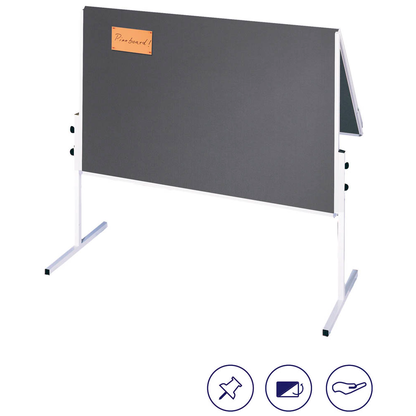 Artikelbild für FRANKEN Moderationswand X-tra!Line 120,0 x 150,0 cm grau, Artikelnummer 509959
