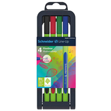 Artikelbild 1 für Schneider Line-Up Fineliner farbsortiert 0,4 mm, 4 St., Artikelnummer 326759