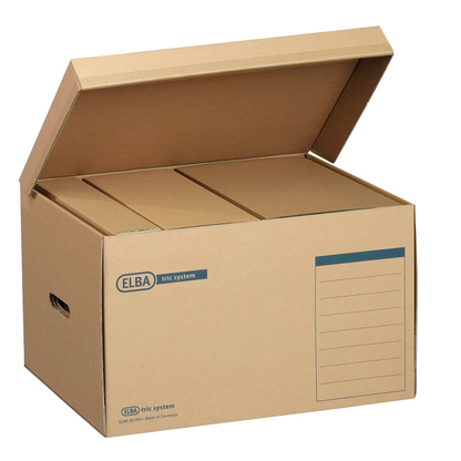 Artikelbild 2 für ELBA Archivcontainer tric system braun 54,5 x 36,0 x 32,0 cm, 10 St., Artikelnummer 144329