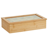 Artikelbild 1 für Zeller Teebox hellbraun 36,0 x 9,0 cm, 1 St., Artikelnummer 251850