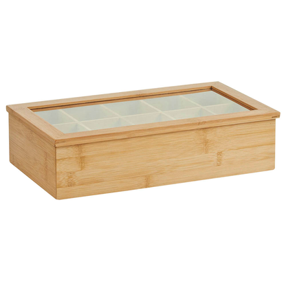 Artikelbild für Zeller Teebox hellbraun 36,0 x 9,0 cm, 1 St., Artikelnummer 251850