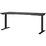 Artikelbild 1 für GERMANIA Bedano höhenverstellbarer Schreibtisch grafit rechteckig, T-Fuß-Gestell schwarz 180,0 x 80,0 cm, Artikelnummer 389237