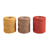 Artikelbild 1 für Rayher Makramee Garn selfgelb, natur, terrakotta Ø 1,0 mm, 3 St., Artikelnummer 686756