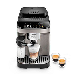 8004399021419 - DeLonghi Kaffeevollautomat Magnifica Evo Milk ECAM29081TB für Bohnen Pulver bis 18 l 250 g 7 Direktwahltasten Milchaufschäumer titangrau-schwarz
