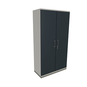 4260649681084 - fm Aktenschrank Oldenburg 4260649681084 weiß lavagrau 4 Fachböden 1000 x 442 x 1869 cm