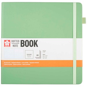 8712079544560 - Notizbuch quadratisch punktkariert pale patina Hardcover 160 Seiten 1 St