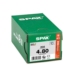 SPAX® Universalschrauben T20 Senkkopf WIROX 80mm  x 4 mm, 200 St.