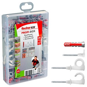 4048962454673 - fischer Profi-Box - DuoPower + EasyHook + S A2 2K 563577 Dübel- und Schrauben-Sortiment Ø 4 5 6 8 mm 30 40 50 60 70 80 mm 128 Stück 4048962454673 - fischer Profi-Box - DuoPower + EasyHook + S A2 2K 563577 Dübel- und Schrauben-Sortiment Ø 4 5 6 8 mm 30 40 50 60 70 80 mm 128 Stück