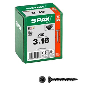 4003530275623 - Universalschrauben T10 Senkkopf BLAX 1191040300163 3 mm x 16 mm 4003530275623 200 Stück 4003530275623 - Universalschrauben T10 Senkkopf BLAX 1191040300163 3 mm x 16 mm 4003530275623 200 Stück