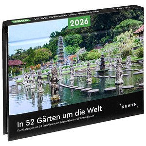 9783965914506 - In 52 Gärten um die Welt - KUNTH Tischkalender 2026