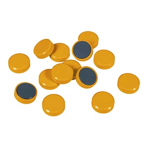 EICHNER Magnete gelb, Kunststoff Ø 3,0 cm, 20 St.