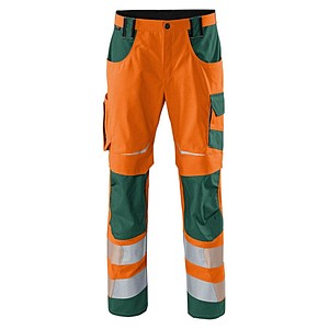 4053813368825 - KÜBLER® unisex Warnschutzhose REFLECTIQ orange moosgrün Größe 27