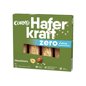 4011800599614 - Müsliriegel HAFERKRAFT ZERO Haselnuss von Corny 4x35g