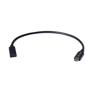 8595611702518 - USB-C Verlängerungs-Kabel St Bu 30cm schwarz 8595611702518 - USB-C Verlängerungs-Kabel St Bu 30cm schwarz