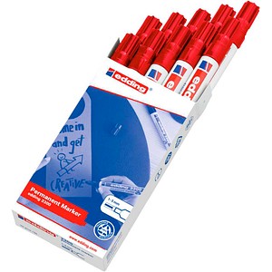 edding 3300 Permanentmarker rot 1,0 - 5,0 mm, 10 St.